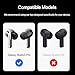 Premium Multi-Flange Eartips for Galaxy Buds3 Pro (Black, Medium) – Always Fits, Never Slips