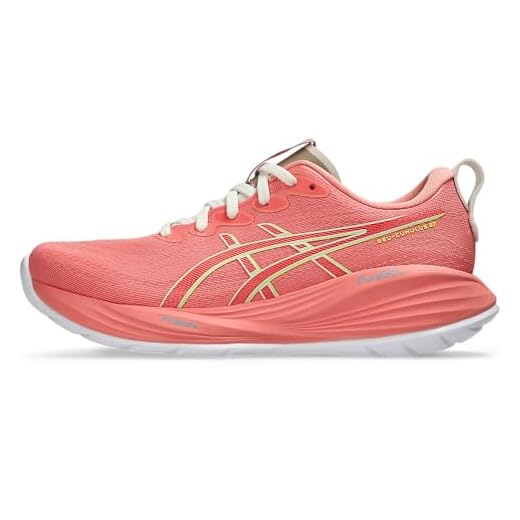 ASICS Tênis de corrida feminino Gel-Cumulus 27, Goiaba/verde-limão, 38 BR
