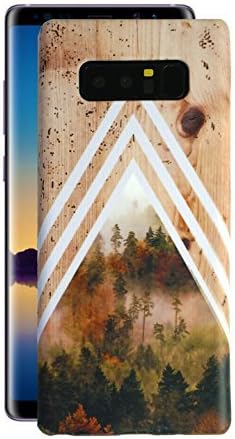 Samsung Galaxy Note 8 Phone Case - Case Escape - Nature Inspired - Wood Design - Impact Resistant - Matte Shell - Phone Case (Dense Forest)