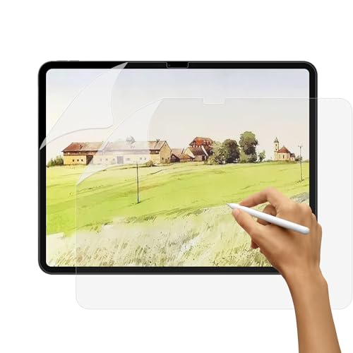 SUEEWE [2 Pezzi] Pellicola Protettiva effetto carta per iPad Pro 13" M4 2024 (A2925/A2926/A3007), Feel Like Opaca Paper Pellicola in PET per Disegnare Schizzi Scrittura