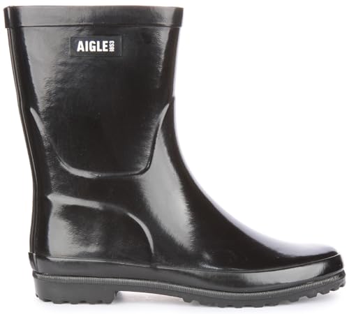 Aigle Women's Eliosa Bottil Noir Rain Boot, schwarz, 41 EU