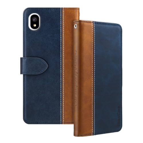 Shantime ���U�[�t���b�v�P�[�X Bigme 4G Color ePaper �Ƃ̌݊������� �J�[�h�z���_�[�t�� RFID�u���b�N �}�O�l�b�g�L�b�N�X�^���h �X�����t�B�b�g �r�W�l�X�ی�J�o�[(�u���[)