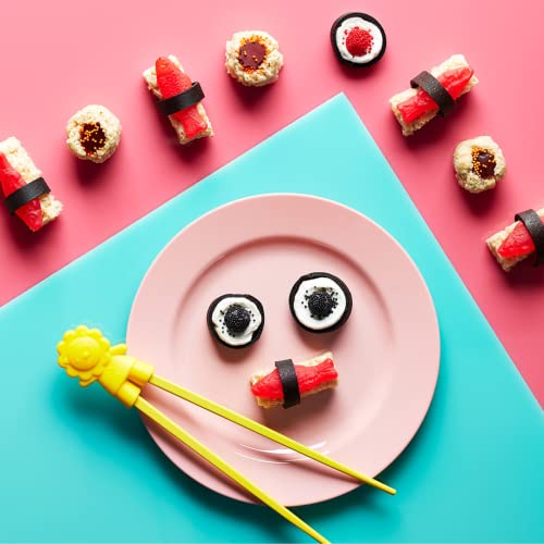 Cricket's Candy Creations | Candy Sushi Craft Kit | Kids Ages 8-12 | Make 3 Kinds Of Candy Sushi Rolls | 16 Pieces Total | Includes Reusable Bento Box + Chopsticks | Fun Candy Gifts (Candy Sushi) #TOP1