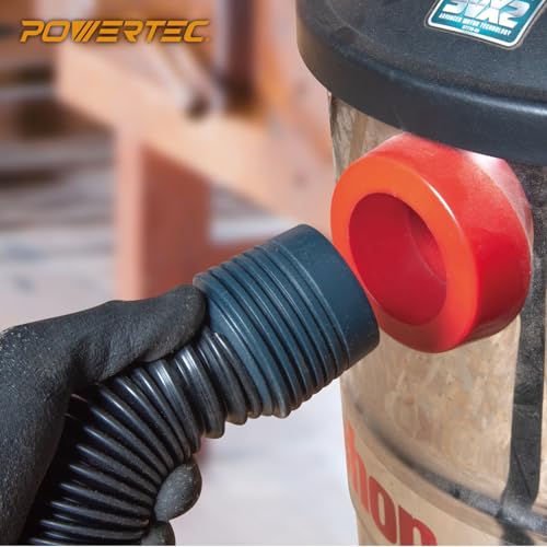 image for POWERTEC 70356 10 ft. Vacuum Hose Dust Collection Kit for Woodworking 