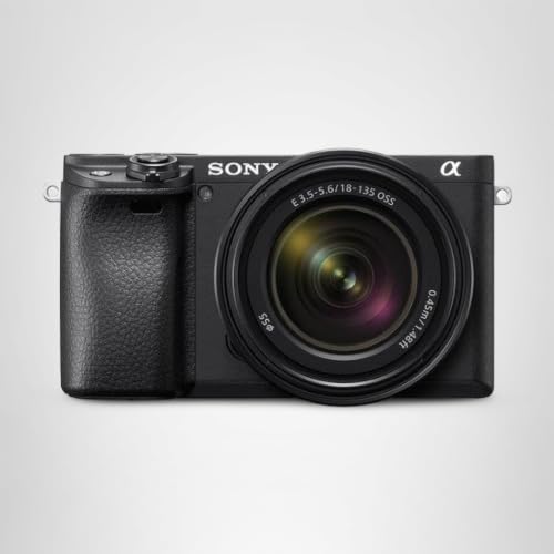 Sony Alpha 6400 | Appareil Photo Numérique Hybride APS-C en kit avec l'Objectif Zoom E 18-135mm f/3.5-5.6 OSS ( 24,2 MP, AF en 0.02s, Suivi des Yeux, 4K HLG, Ecran Selfie Vlogging ) (ILCE6400, A6400)