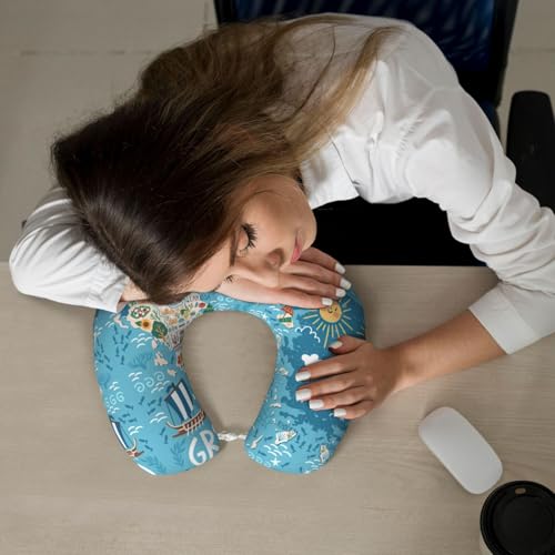 Almohada de viaje espuma viscoelástica 25 cm x 30 cm miniatura 7