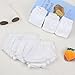 5-Pack Baby Boys Ruffle Girls Diaper Covers Bloomer Cotton Basic White Shorts Underwear