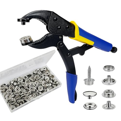 Heavy Duty Snap Fastener Kit (210pcs) Marine Grade Stainless Steel
