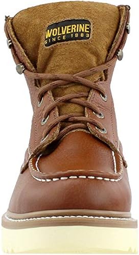 Wolverine mens Moc Toe 6" industrial and construction boots, Brown, 11.5 X-Wide US | Image 4