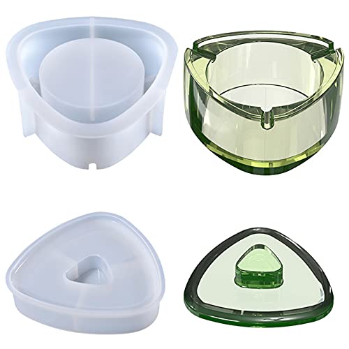 Stampo In Silicone Per Posacenere In Resina Con Coperchio – Fai Da Te Per Auto, Portapenne E Gioielli