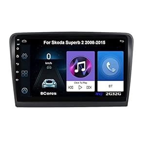 Android Auto Stereo Radiotuner met Bluetooth En Navigatie Voor Skoda Superb 2 2008-2015 Plug En Play Ondersteuning…