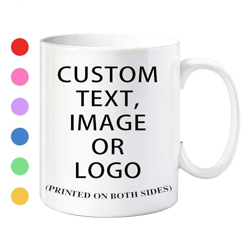 Custom Mug Personalized Photo Mug 11oz on Both Side Custom Mug with Your Picture, Logo, Text Personalized Coffee Mug Customized Gifts for Mothers Day Birthday Christmas Party Decoration Wholesale