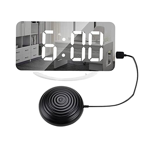 Image of CALANDIS 12 /24H Digital Loud Alarm Clock with Bed Shaker Deaf Snooze Heavy Sleepers