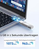 ORICO 512GB Externe Festplatte SSD mit USB-A & USB-C, Lesen bis zu 1050MB/s – Ansicht 3