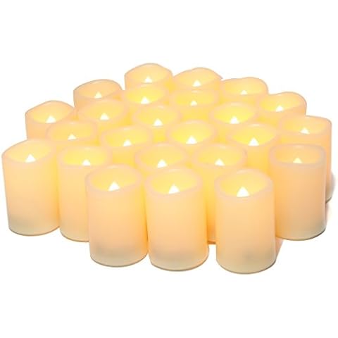 24 PCS LED Flameless Flickering Tea Lights Cover