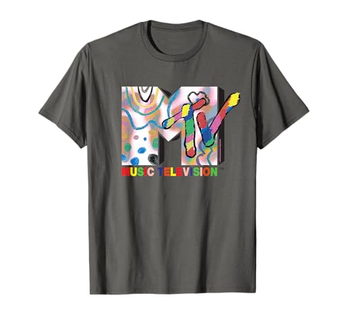 MTV 90s Retro Color Art Music TV Logo T-Shirt