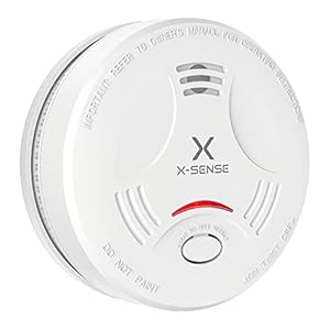 X-Sense Smoke Alarm for Home, 10-Year Battery Fire Alarm, LED Indicator & Silence Button, Smoke Detector Battery Operated, Conforms to EN 14604 Standard, SD11