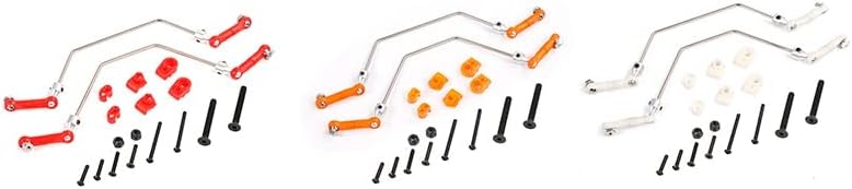 Replacement Part For Sway Bar Anti Roll Bar Balance Bar Set Fit For 1/5 KM 5B 5T 5SC Part 1/5 RC Car Part - (Color: Silver White)