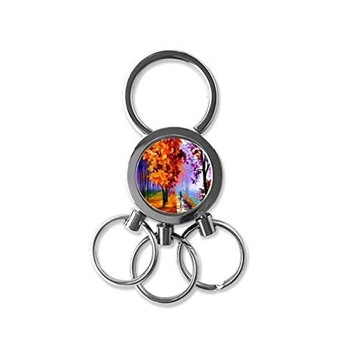 Trinket nouveauté keyring peinture à l'huile d'automne comme cadeau idéal