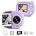 Rongta Instant Print Camera for Kids, Children Portable Photo Printer for Birthday Gifts, Kids Toys, 2.4 Inch Screen Kid Digital Camera for Girls Boys Age 3 4 5 6 7 8 9 10 (Purple)