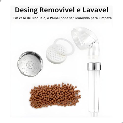 Ducha Ionizada, Chuveiro, Ducha Para Lavatório, Pedras Minerais, Salão de Beleza, Alta Pressão, Filt