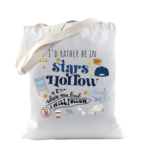 TSOTMO TV Show Merchandise Gift Star Hollow Tote Bag For TV Show Fans Luke's Diner Gift (WILL FOLLOW)