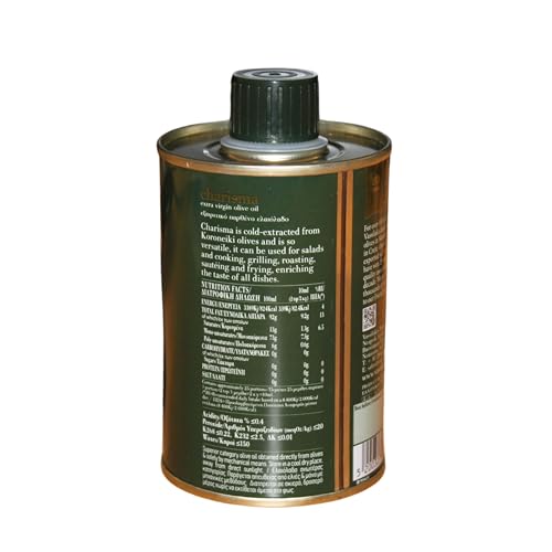 Charisma Griechisches Olivenöl Extra Nativ – 250 ml Metalldose – Kaltgepresst & 100% Naturbelassen – Aus Kreta, Erste Güteklasse