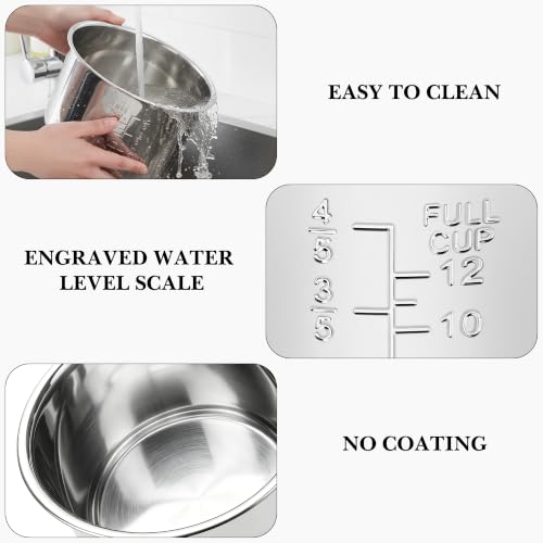 Olla Interior de Acero Inoxidable para Cocina Arrocera 12 tazas miniatura 4