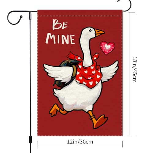 Drapeau de jardin Saint-Valentin en toile de jute pour embellir votre entrée extérieure - 4