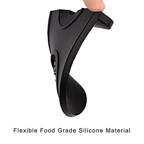 Tapete de café de silicone DGQ, tapete de tampa, preto, antiderrapante, almofada de tampa, tapete de