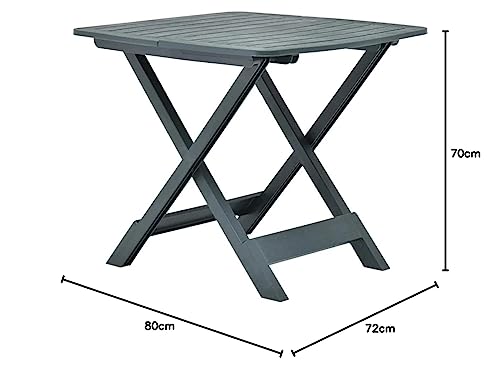 Table de camping pliable blanc de forme rectangulaire 907409 - 4