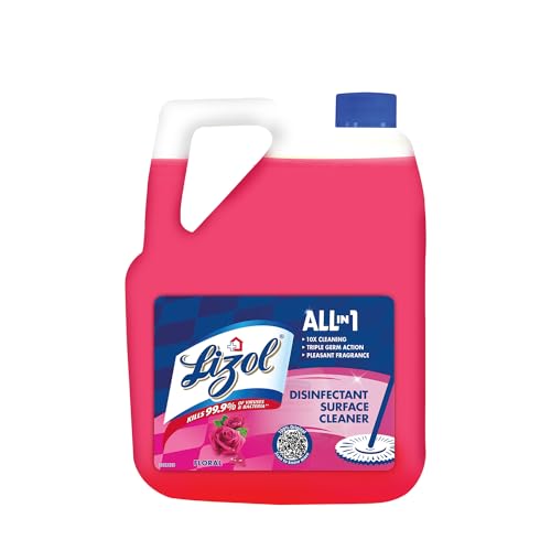 Image of Lizol Disinfectant Surface & Floor Cleaner Liquid, Combo [Citrus - 5L + Floral - 5L] | Kills 99.9% Germs | India's #1 Floor Cleaner