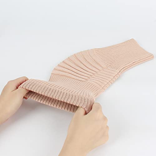 Image of Cashmere Wool Knee Brace Pads Unisex Winter Warm Thermal Knee Warmers Sleeve Soft Leg Warmers