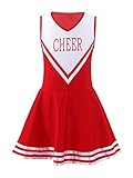 YUUMIN Girls Cheerleading Uniform Cosplay Costume Kids Cheer Leader Outfits for Toddler Fancy Dress...