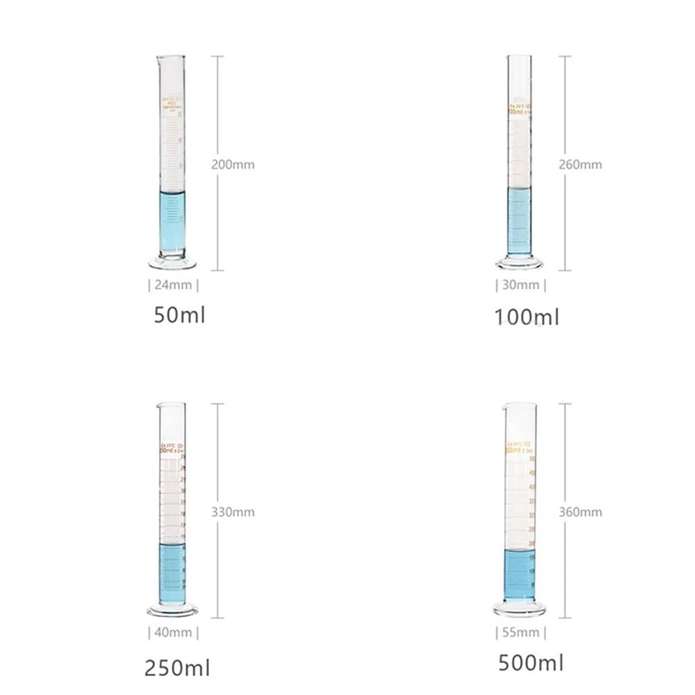 Labor Messgerät. Messzylinder Glas 5ml bis 1000ml(500ml)