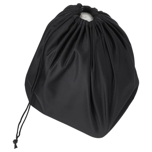 Image of 2PCS Welding Helmet Bag Microfiber Ski Hood Storage Bags with Drawstring Locking, Folding Large Storage Helmet Organization Backpack Lightweight for Motorcycle Bicycle Bike Riding Travel Racing(Black)
