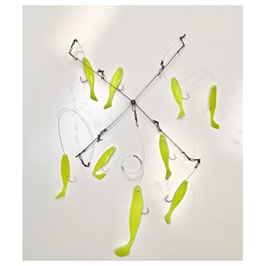 Best umbrella rig for smallmouth Sportfish Shad Umbrella Rig - White