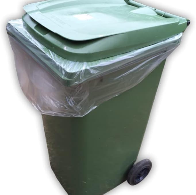 Wheelie Bin Bags Liners Rolls Refuse Sacks UK Made Strong Clear Heavy