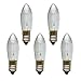 Produktbild Erzgebirgslicht - AUSWAHL - 5x Topkerze Spitzkerze 16V 3W E10 für 14-15 Brennstellen Ersatzbirne Glühbirne Riffelkerze Glühlämpchen für Lichterketten und Schwibbogen (keine LED!)