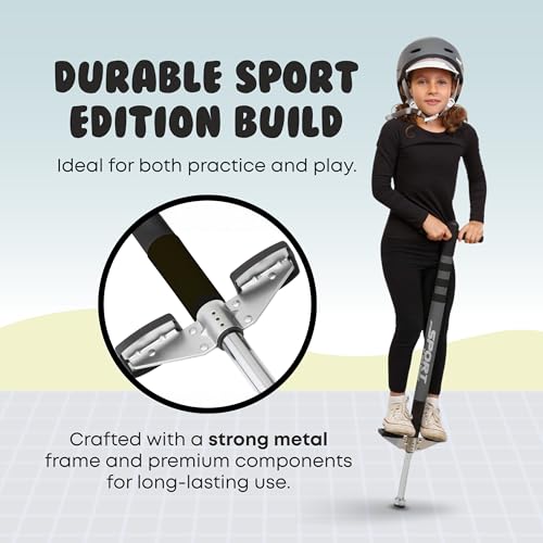 image for New Bounce Pogo Stick for Kids - Pogo Sticks, 40 to 80 Lbs - Sport Edi