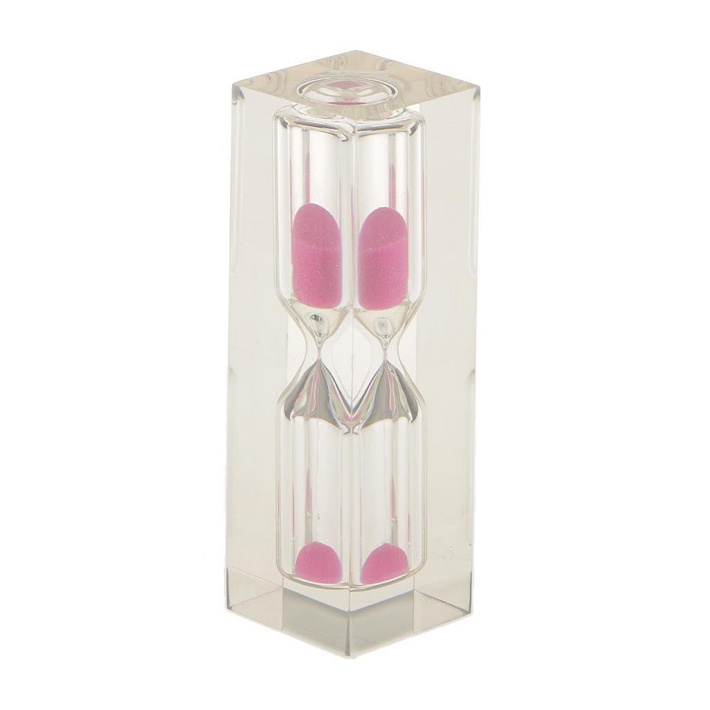 PIXZCSA Fascinating Kitchen Sand Clock Cooking Sand Timer Unique Egg Timer Eye Catching Home And Kitchen Accessory Home Decoration Nice Gift For Friends, Pink, 2.5x2.5x8 cm