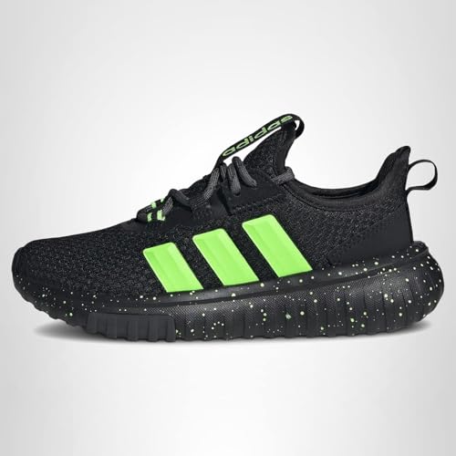 Adidas Unisex-Kids Kaptir 4.0, Black/Lime Burst/White, 4