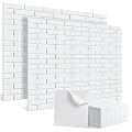 HIRESC Acoustic Wall Panels 18 Pack, 12"x12" White Brick Pattern