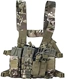 Airsoft Tactical Chest Rig Mag pouch vest (OCP Camo)