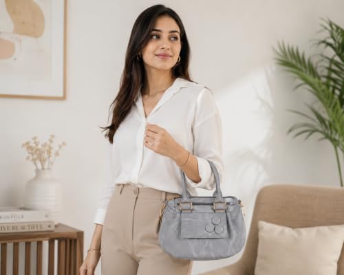 Image of Elegant Women's Handbag | Premium PU Leather Shoulder Bag with Zipper Closure | Stylish Top Handle Purse for Daily Use & Party