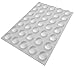 Price comparison product image 35 Clear Self Adhesive Domed Rubber Feet, Bumper Stops for Furniture, Glass, Cabinets, Crafts, Wall Protectors - 10.5mm x 4.9mm