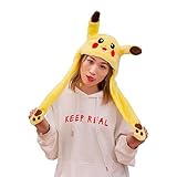 gorro orejas Suave e interesante: Este sombrero hecho de felpa, suave y cómodo, es un sombrero interesante para usted.