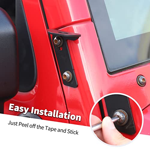 A Pillar CB Antenna Mounting Bracket for Jeep Wrangler JK JKU 2007-2018, Passenger Side