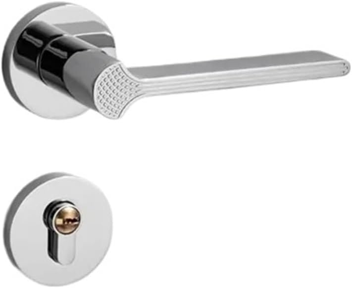 Silent Lock Bedroom Door Handle Hardware Accessories(Gold)