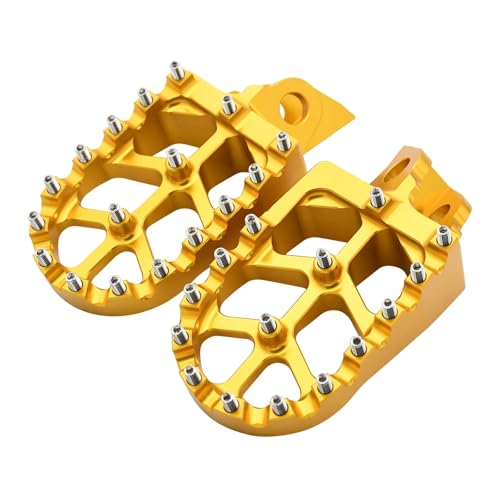 Repose-Pieds de Moto Verts pour KX65 KX85 KX100 et RM65 Pédales Avant en Aluminium Noir
